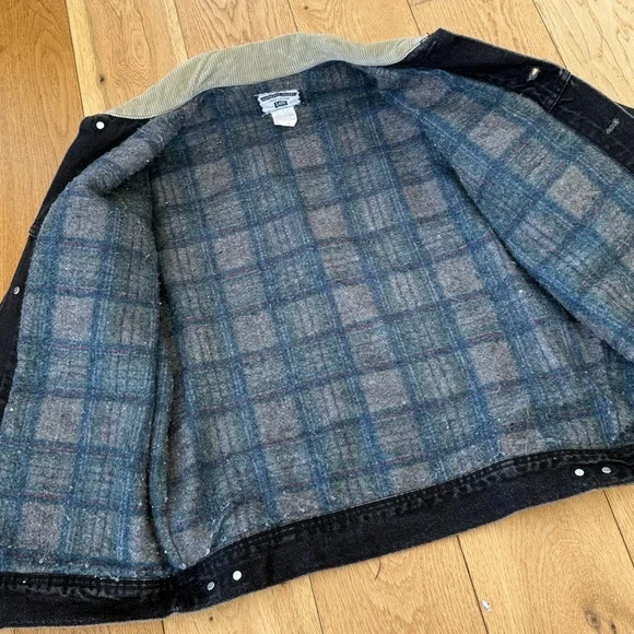 Vintage Lee Storm Rider Blanket Lined Denim Jacket Menās Medium - Picture 8 of 13